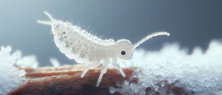 springtail in the snow